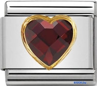 NominatioN Сердце 030610/005 (красный цирконий) - фото