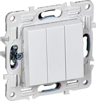 Выключатель IEK Skandy SK-V30-0-10-K01 (арктический белый) - фото