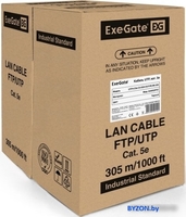 Кабель ExeGate UTP4-C5e-CU-S24-OUT-PE-BK-305 UTP - фото