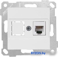 Розетка телефонная Mutlusan Rita 2200-125-0101 (белый) - фото