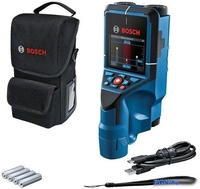 Детектор скрытой проводки Bosch D-tect 200 C Professional 0601081608 (без АКБ, сумка) - фото