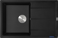 Кухонная мойка ZorG Rock 78 Premium black metallic - фото2