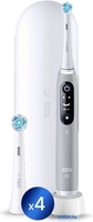 Электрическая зубная щетка Oral-B iO 6 (с насадкой Ultimate Clean 4 шт, серый) - фото