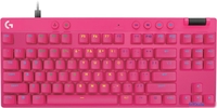 Клавиатура Logitech G Pro X TKL Rapid Analog 920-013253 (розовый, нет кириллицы) - фото