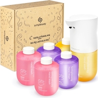 Дозатор для жидкого мыла Simpleway Дозатор для ванной с набором мыла SW99846 - фото