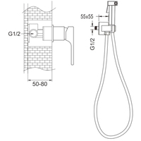 Гигиенический душ Rose R1005 - фото2