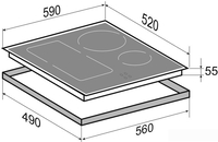 Варочная панель Zigmund & Shtain CI 34.6 I - фото2