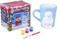 Набор для создания поделок/игрушек Bondibon Кружка-подарок. Снеговичок ВВ4700 - фото2