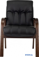 Офисный стул Бюрократ T-9932W-CF-Eco (черный, экокожа) - фото2