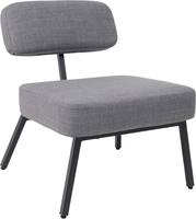 Интерьерное кресло AksHome Aspen (серая рогожка BJORN 13/черный) - фото, картинка Интерьерное кресло AksHome Aspen (серая рогожка BJORN 13/черный) - фото