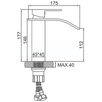 Смеситель Ledeme L1055B-29 - фото2, картинка2 Смеситель Ledeme L1055B-29 - фото2