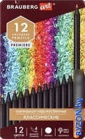 Набор цветных карандашей BRAUBERG Art Premiere 181540 (12 цв) - фото