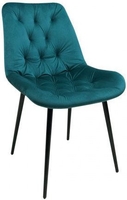 Стул Алвест AV 435 (темно-бирюзовый бархат H-56/черный) - фото