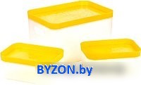 Набор коробок для хранения Berossi Good mix АС 25955000 (желтый) - фото