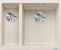 Кухонная мойка Blanco Subline 340/160-U 527163 (правая, мягкий белый) - фото