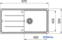 Кухонная мойка Franke Basis BFG 611-97 114.0676.287 (капучино) - фото2