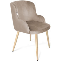 Стул Sheffilton SHT-ST39/S95-WH (латте/прозрачный лак/черный муар) - фото