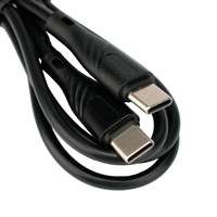 Кабель Cablexpert CCB-USB2-CMCMO1-1MB USB Type-C - USB Type-C (1 м, черный) - фото2