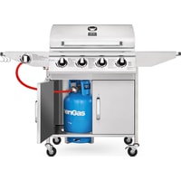 Газовый гриль для дачи Koler Relish v2 (серебристый) - фото2