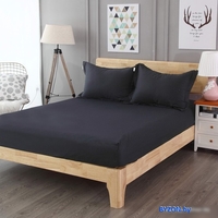 Постельное белье Sofi De MarkO Марми 180х200х30 Р-Пр8-(черн)-180х200х30 (черный) - фото2