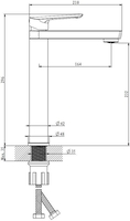 Смеситель Esko Lagos Black LG25B - фото2, картинка2 Смеситель Esko Lagos Black LG25B - фото2