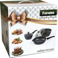 Набор кастрюль Мечта Гранит 001701 - фото2