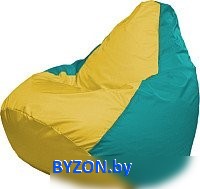 Кресло-мешок Flagman Груша Супер Мега 4XL Г5.1-264 (желтый/бюризовый) - фото