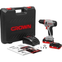 Дрель-шуруповерт Crown CT21081H-2 BMC (c 2-мя АКБ, кейс) - фото2