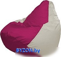 Кресло-мешок Flagman Груша Мега XXXL Г3.1-382 (фуксия/белый) - фото