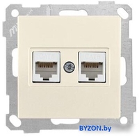 Розетка компьютерная Mutlusan 2100-141-0102 (слоновая кость) - фото, картинка Розетка компьютерная Mutlusan 2100-141-0102 (слоновая кость) - фото