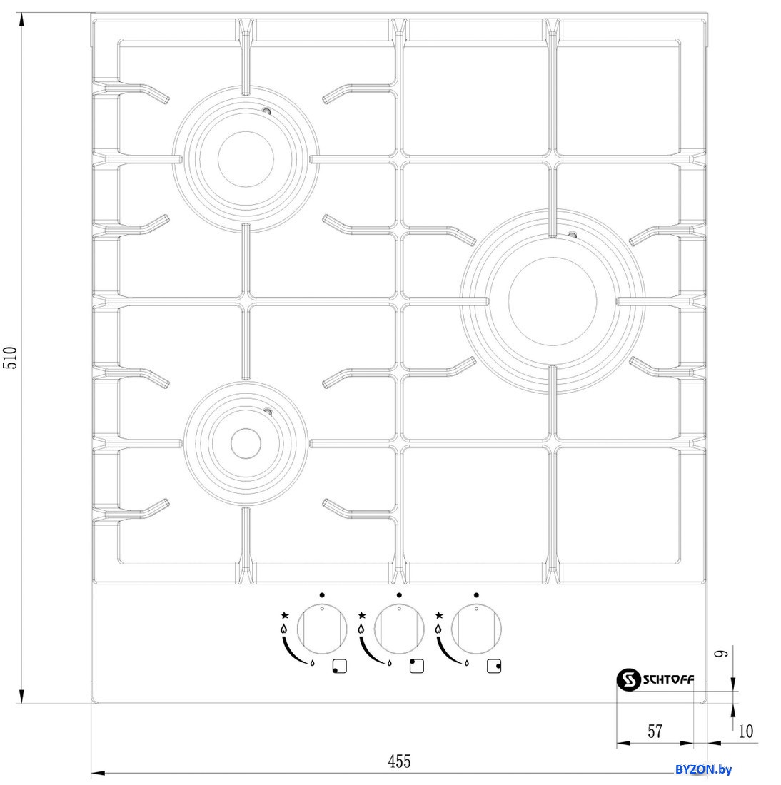 Варочная панель Schtoff H4501C15IS Black - фото2