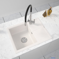 Кухонная мойка ZorG Rock 65 Premium alba - фото