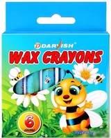 Восковые мелки Darvish DV-1130-6 (6 цв.) - фото