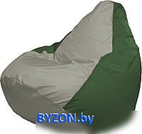 Кресло-мешок Flagman Груша Супер Мега 4XL Г5.1-339 (серый/зеленый) - фото