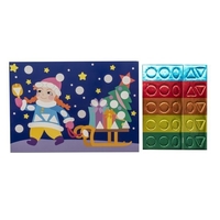 Набор для создания поделок/игрушек Lori Увлекательная мозаика Новогоднее настроение Км-026 - фото2