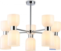 Подвесная люстра Ambrella LH56083/10 СH/FR (хром/белый матовый) - фото, картинка Подвесная люстра Ambrella LH56083/10 СH/FR (хром/белый матовый) - фото