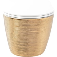 Унитаз Rea Carlo REA-C6942 (белый/золотой) - фото2