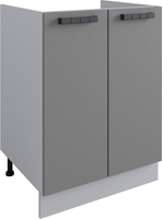 Шкаф напольный ДСВ Ройс СМ 600 (графит скин) - фото