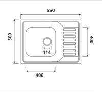 Кухонная мойка Kaiser KSS-6550L - фото2