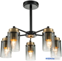 Люстра средней высоты Escada 2118/5P (Black/Brass) - фото