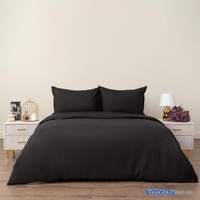 Постельное белье Siberia Home Сэнди Евро Сиб-Евро-Сэн-чр (черный) - фото