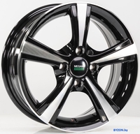 Литые диски Megami MGM-10 14x5.5" 4x100мм DIA 60.1мм ET 40мм BKF - фото