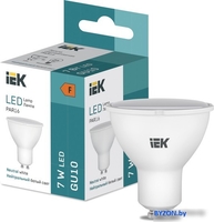 Светодиодная лампочка IEK LED PAR16 600lm 4000K GU10 - фото