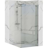 Душевая стенка Rea Aero N 70 (хром/прозрачное стекло) - фото