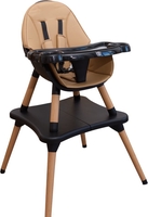 Высокий стульчик Solmax&Kids HW99644 (бежевый/черный) - фото