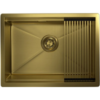 Кухонная мойка Granula GR-6045U (золото сатин) - фото