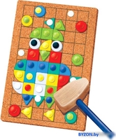 Набор для создания поделок/игрушек Bondibon Мозаика с гвоздями и молоточком. Веселые картинки ВВ5334 - фото2