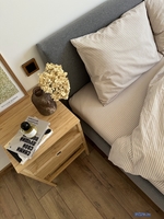 Постельное белье Царство сновидений Вареный хлопок Бежевая полоса 150-0132 (евро, нав. 70x70) - фото2