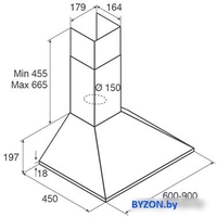Кухонная вытяжка Jetair Gaia WH/A/60 PRF0112627B - фото2