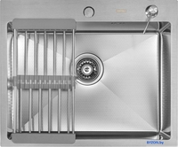 Кухонная мойка ARFEKA ECO AR мойка 600*500, коландер, дозатор SATIN DECOR - фото2